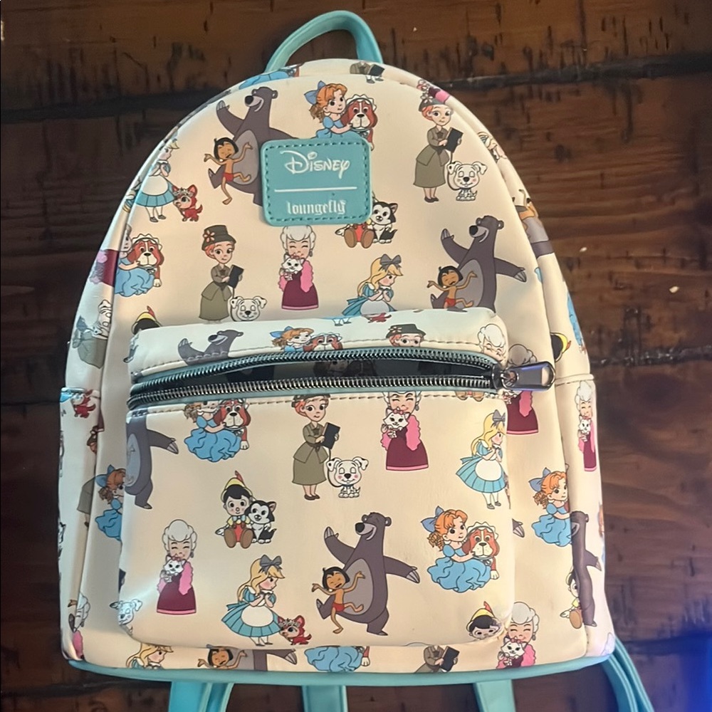 Disney Loungefly Cream and Blue Character Design